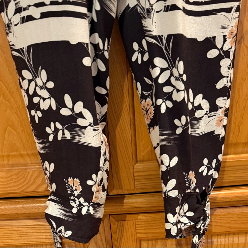 Anthropologie Elevenses Floral Joggers Pants Size Large - Picture 5 of 8